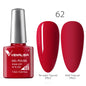 Blushimmer luxury color nail gel polish in vibrant shade, soaking off UV and LED compatible long-lasting gel lacquer on neatly manicured nails.
