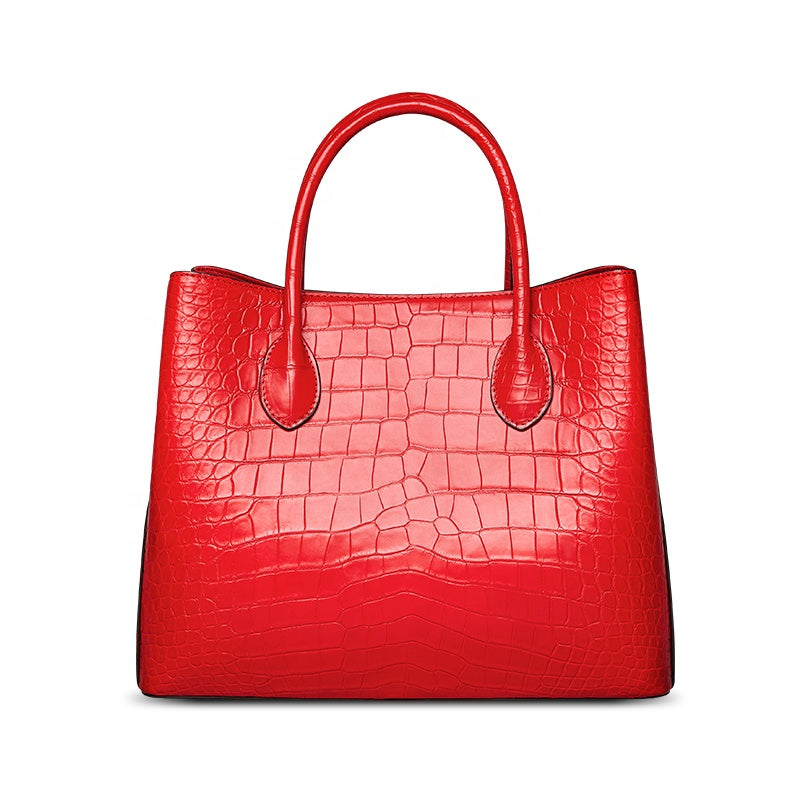 Don John Crocodile Luxurious Handbag for women featuring textured crocodile pattern and elegant design.