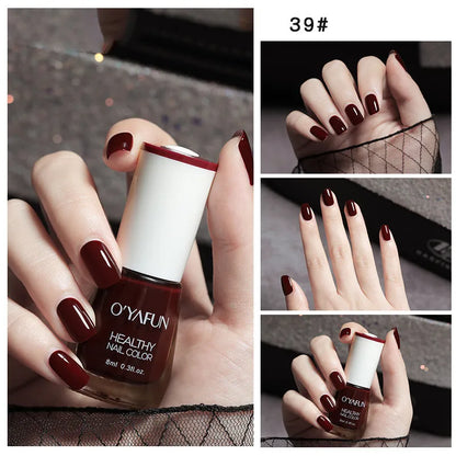 Nail Art Tearable Quick Dry Normal Without Lamp Nail Polish Glitter Sequins UV Varnish Matte Waterproof No-bake Nail Polish