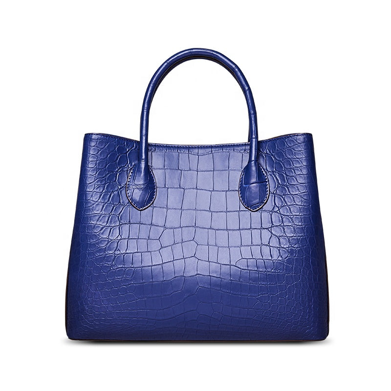 Don John Crocodile Luxurious Handbag for Women, featuring a sleek design and textured crocodile pattern.