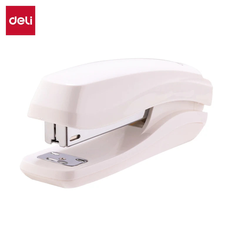 0350 White Desktop Stapler Multifunctional Office Learning Metal Stapler Students Portable Stapler 72pcs Per Carton Set
