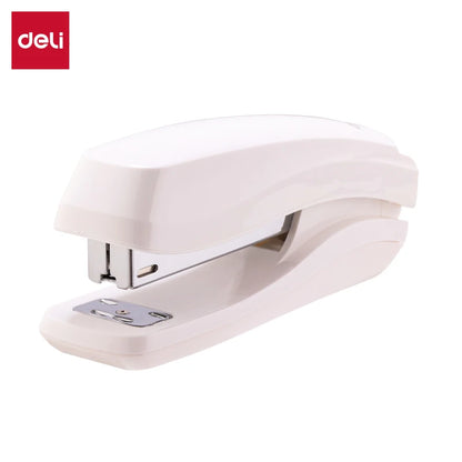 0350 White Desktop Stapler Multifunctional Office Learning Metal Stapler Students Portable Stapler 72pcs Per Carton Set