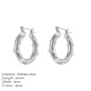 EManco Tarnish-Free Colorful Zircon Freshwater Pearl Huggie Hoop Earrings Gold Plated Stainless Steel Statement Earrings Trendy