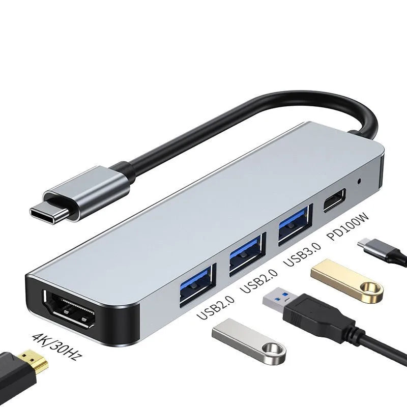 5in1 USB TYPE C Docking Station Type C 3.1 to USB 3.0 and HDTV Port Multi-function USB 3.0 Hub