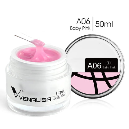 Blushimmer 50ml TPO Free Jelly Nail Extension Gel with clear natural color for French nails and UV soak-off construction.