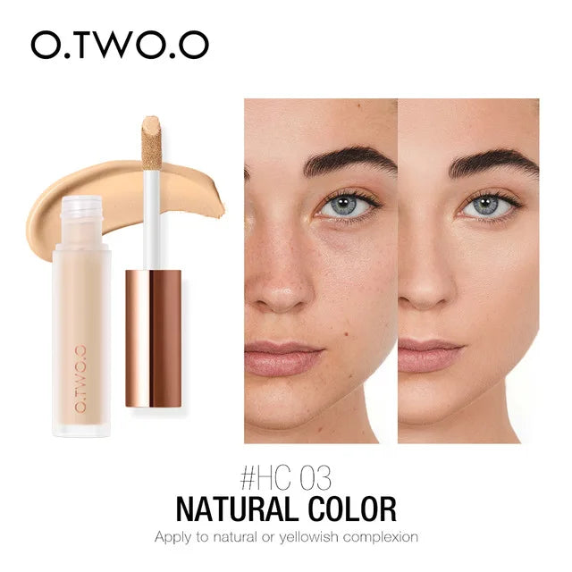 Blushimmer O.TWO.O Waterproof Liquid Concealer in 7ml, full coverage, with a smooth applicator and skin-toned shade.