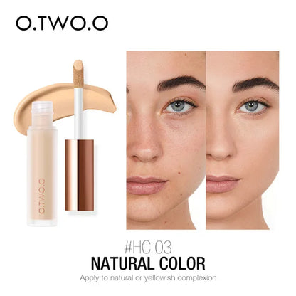 Blushimmer O.TWO.O Waterproof Liquid Concealer in 7ml, full coverage, with a smooth applicator and skin-toned shade.
