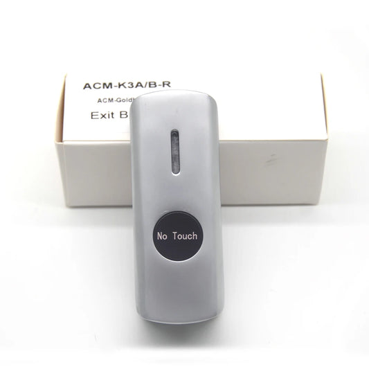 Door Access Control System LED Light Zinc Alloy Exit Button Wall Mounted Automatic Door Push Switch Infrared Exit Button