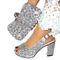 Elegant women's shoes and matching bags set by EdleessFashion, featuring stylish footwear and coordinated accessories.