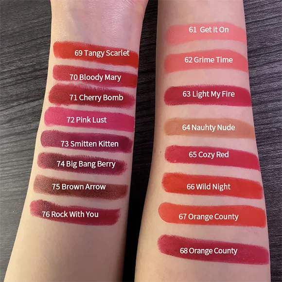 Blushimmer Charmacy waterproof velvet lipstick in 16 colors, long-lasting matte lip makeup with easy-to-wear, long-stay formula.