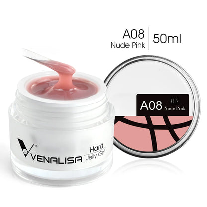 Blushimmer 50ml TPO Free Jelly Nail Extension Gel, clear natural color, UV soak-off nail builder for French and gel nails.