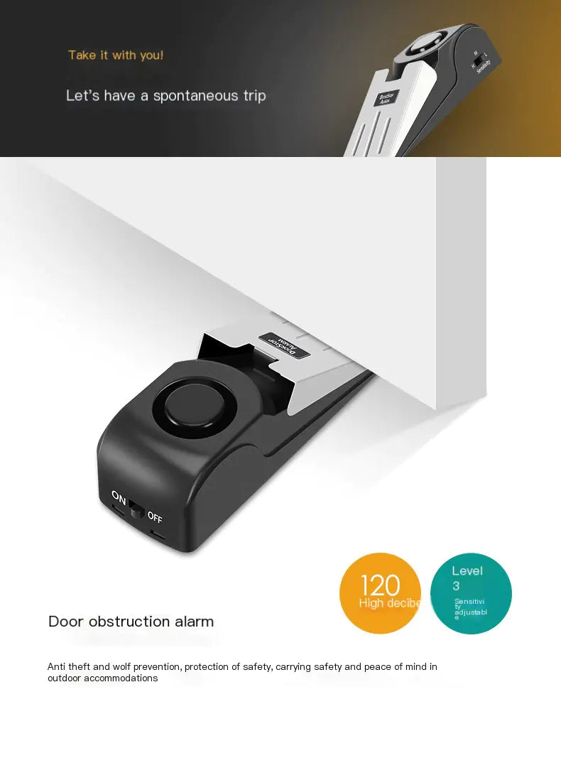 Portable Door Stop Alarm