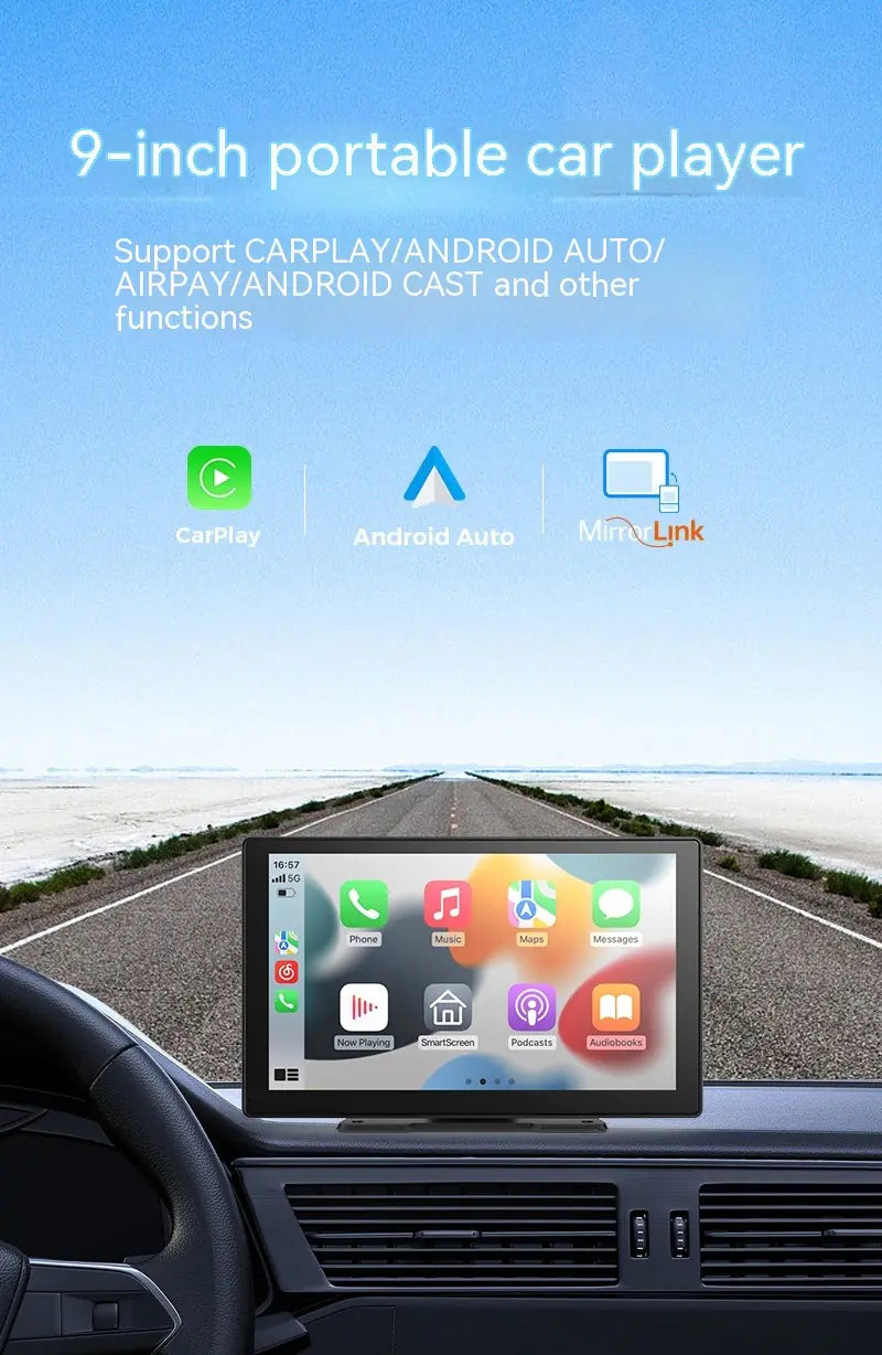 9-inch Carplay Driving Recorder Portable