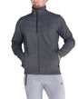 Men's SCR Sportswear All-Day Comfort Full Zip Sweatshirt, athletic-casual bomber jacket with a full zipper and ribbed cuffs.