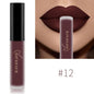 Blushimmer NICEFACE matte liquid lipstick in sexy red, nude, purple, and metallic shades, waterproof long-lasting lip gloss tint.