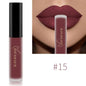 Blushimmer NICEFACE matte liquid lipsticks in sexy red, nude, purple, and metallic shades, waterproof and long-lasting makeup.