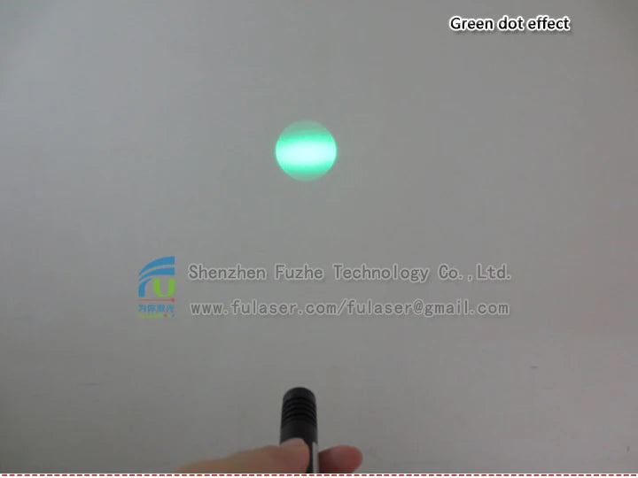 FU520ADX-BXS22 505-525nm 520nm <1mW Adjustable Focus Green Dot Spot Point Laser Pointer Laser Light Pen Lazer Lamp Head