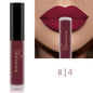 Blushimmer NICEFACE matte liquid lipstick in sexy red, nude, purple, and metallic shades, waterproof long-lasting lip gloss tint.