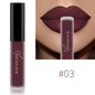 Blushimmer NICEFACE matte liquid lipstick in sexy red, nude, purple, and metallic shades, waterproof and long-lasting lip makeup.