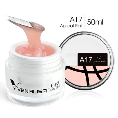 Blushimmer 50ml TPO Free Jelly Nail Extension Gel in clear natural color for French nails, UV soak-off nail builder gel.