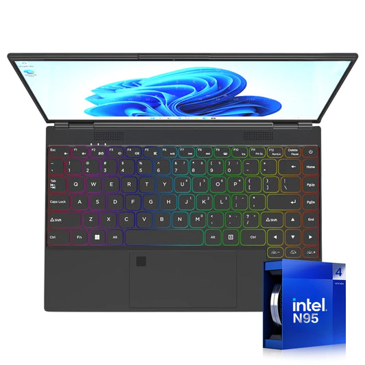 Oem Odm Cheap Sale 14Inch Laptop M2 256Gb 512Gb 1Tb 2Tb Ssd Intel N95 4500Mah Battery Bt 4.2 Black Transparent Business Laptop