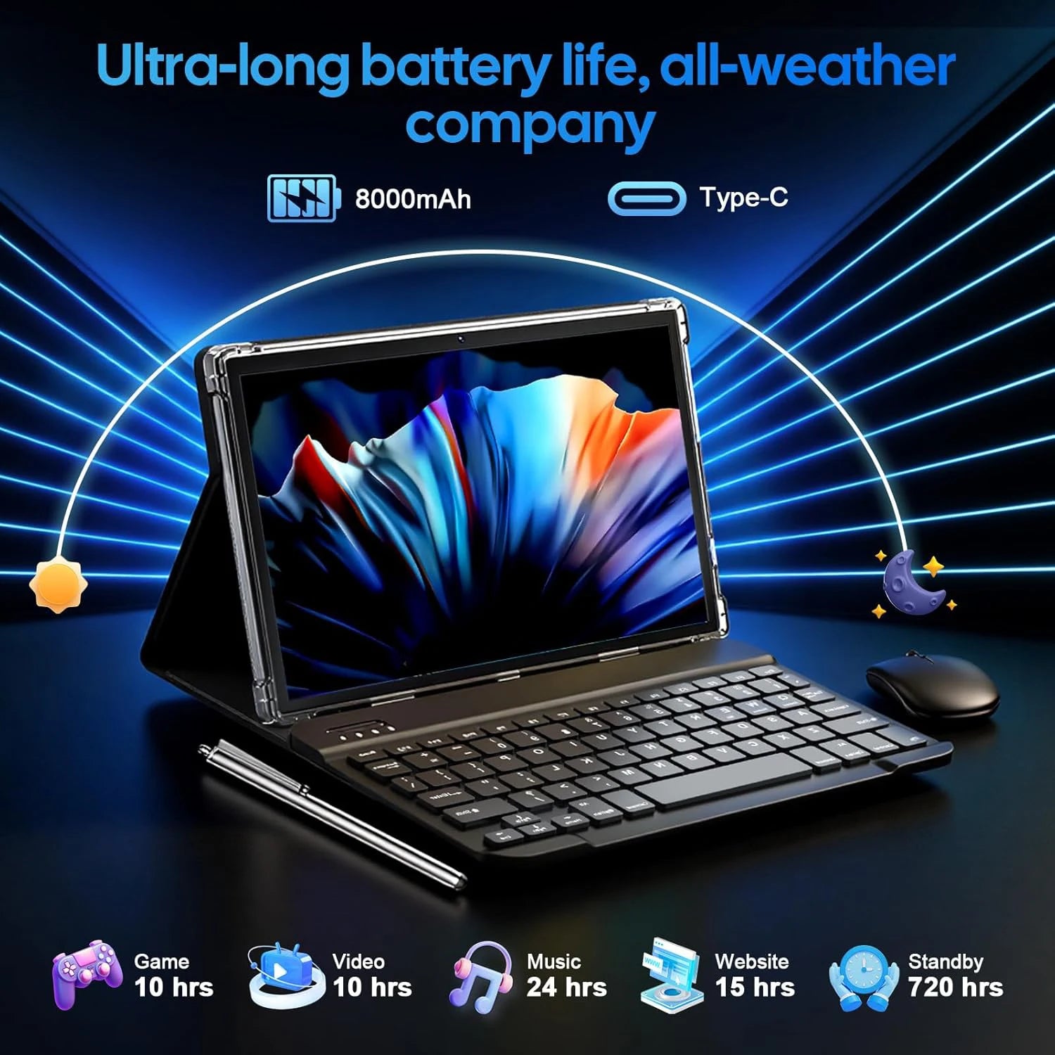 Cheap Wholesale Customizable Brand Android 15 10.1" Tablet MTK Octa Core 12GB RAM 256GB ROM Wi-Fi Dual-SIM New Tablet PC