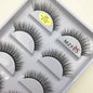 Set of 5 pairs of natural 3D mink false eyelashes by Blushimmer, showcasing full, wispy eyelash extensions for makeup beauty tools.