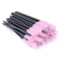 Set of 50 Blushimmer eyelash and eyebrow brushes with mascara wands and applicators for false eyelash extensions and makeup.