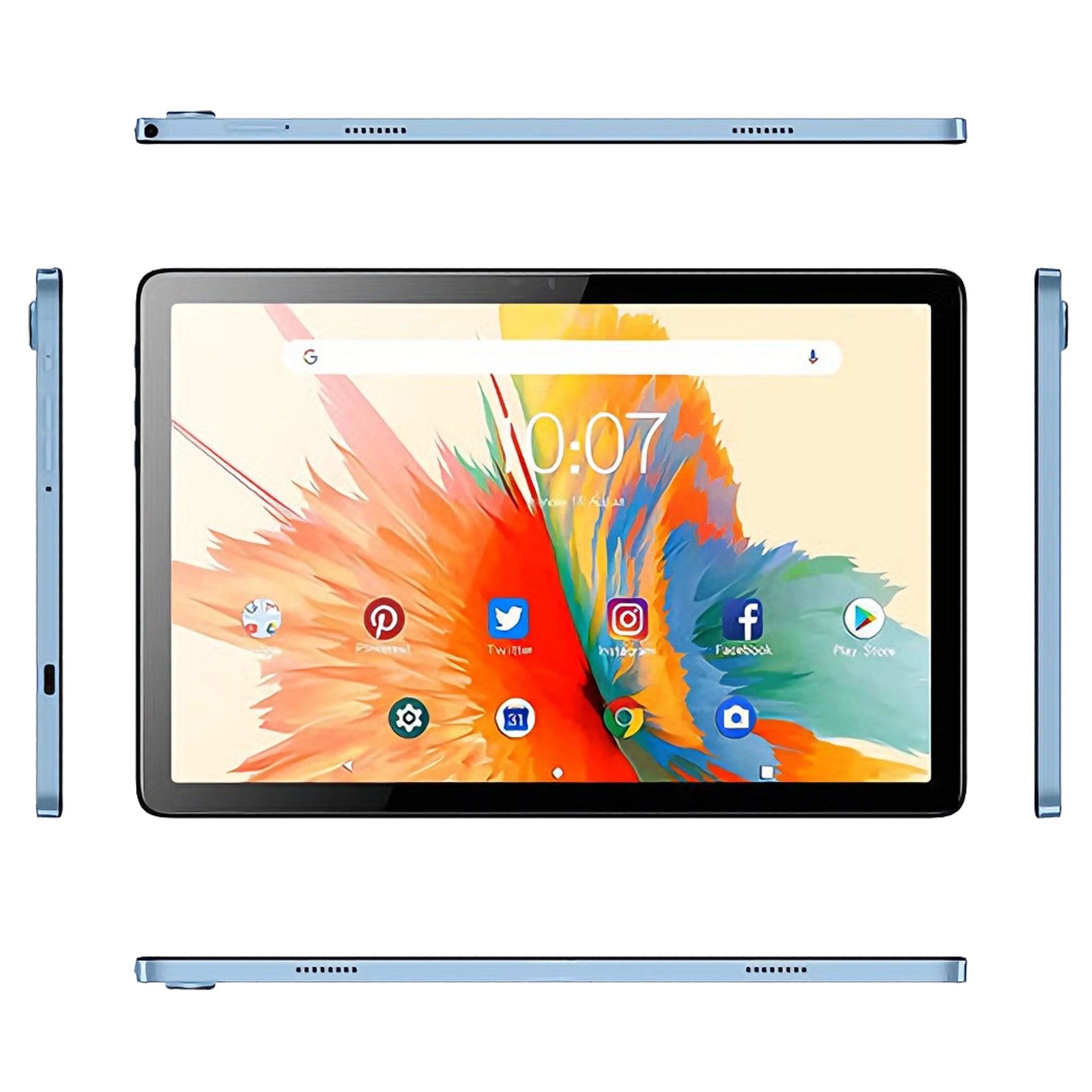 New 10.1" Android 15 Tablet MTK Octa Core 5G Wi-Fi Dual SIM 8000mAh 12GB Memory Capacitive Touch Screen Entertainment Students