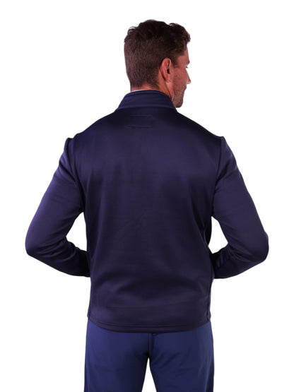 White Water Life Hampton Pullover technical layer quarter zip shown from the back, featuring a sleek design and comfortable fit.