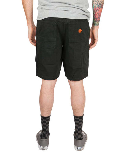 Back view of black Havok Shorts 10-inch from Off The Grid Surplus, featuring a relaxed fit and durable fabric.