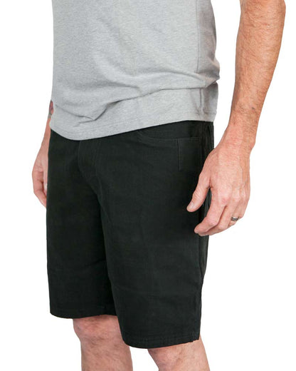 Black Havok Shorts 10-inch from Off The Grid Surplus, showing side view with durable fabric and relaxed fit.