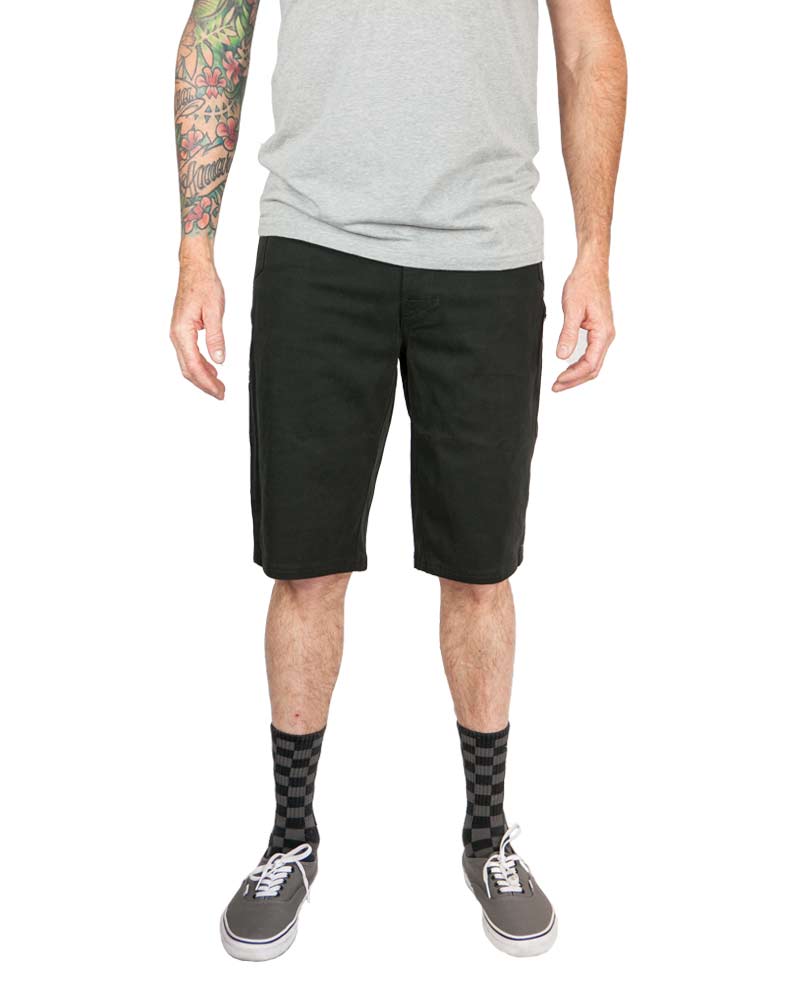 Black Havok Shorts 10-inch from Off The Grid Surplus, front view showing durable fabric and casual fit.