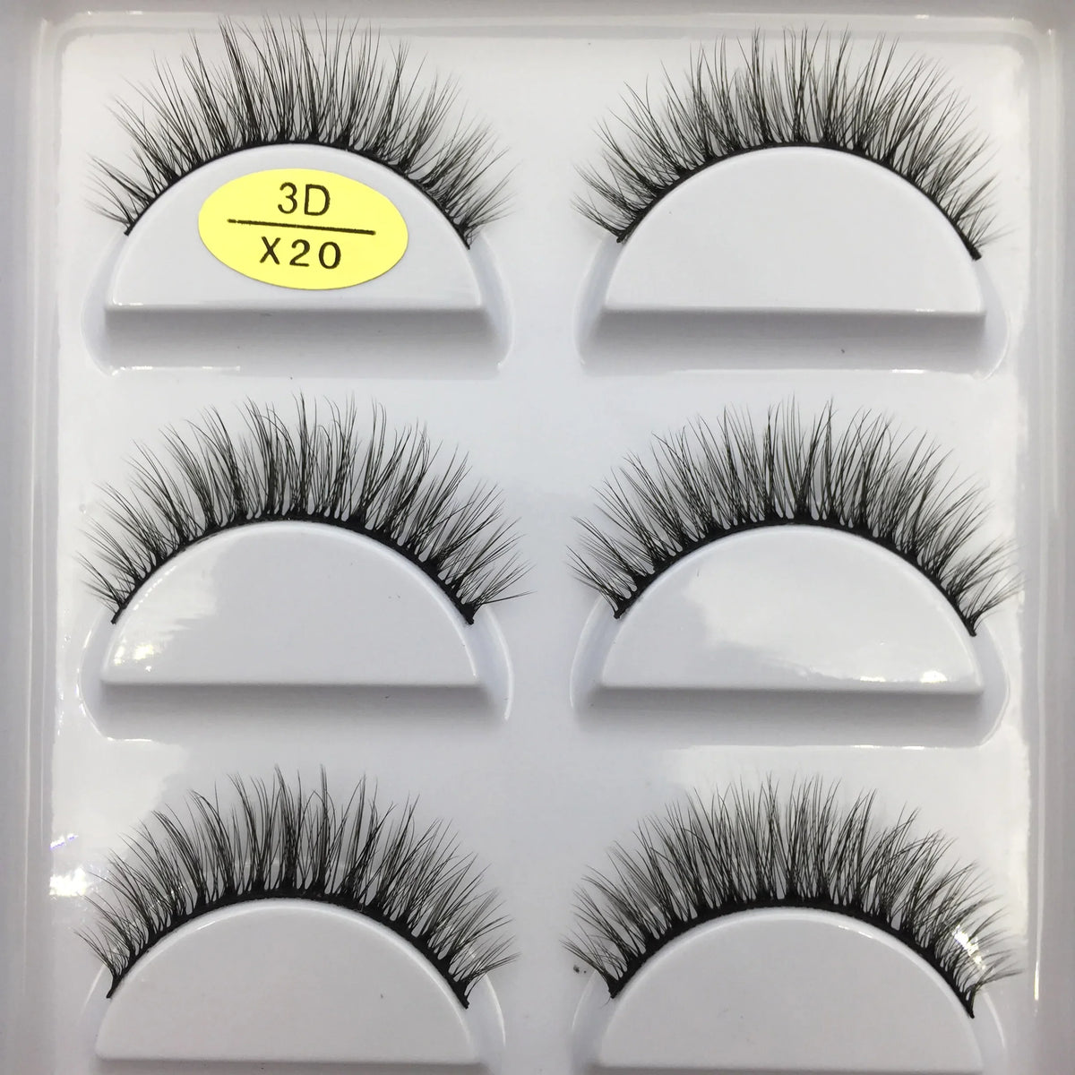 Set of five 3D mink false eyelashes by Blushimmer, natural style for makeup, enhancing eye beauty with faux cils eyelash extensions.
