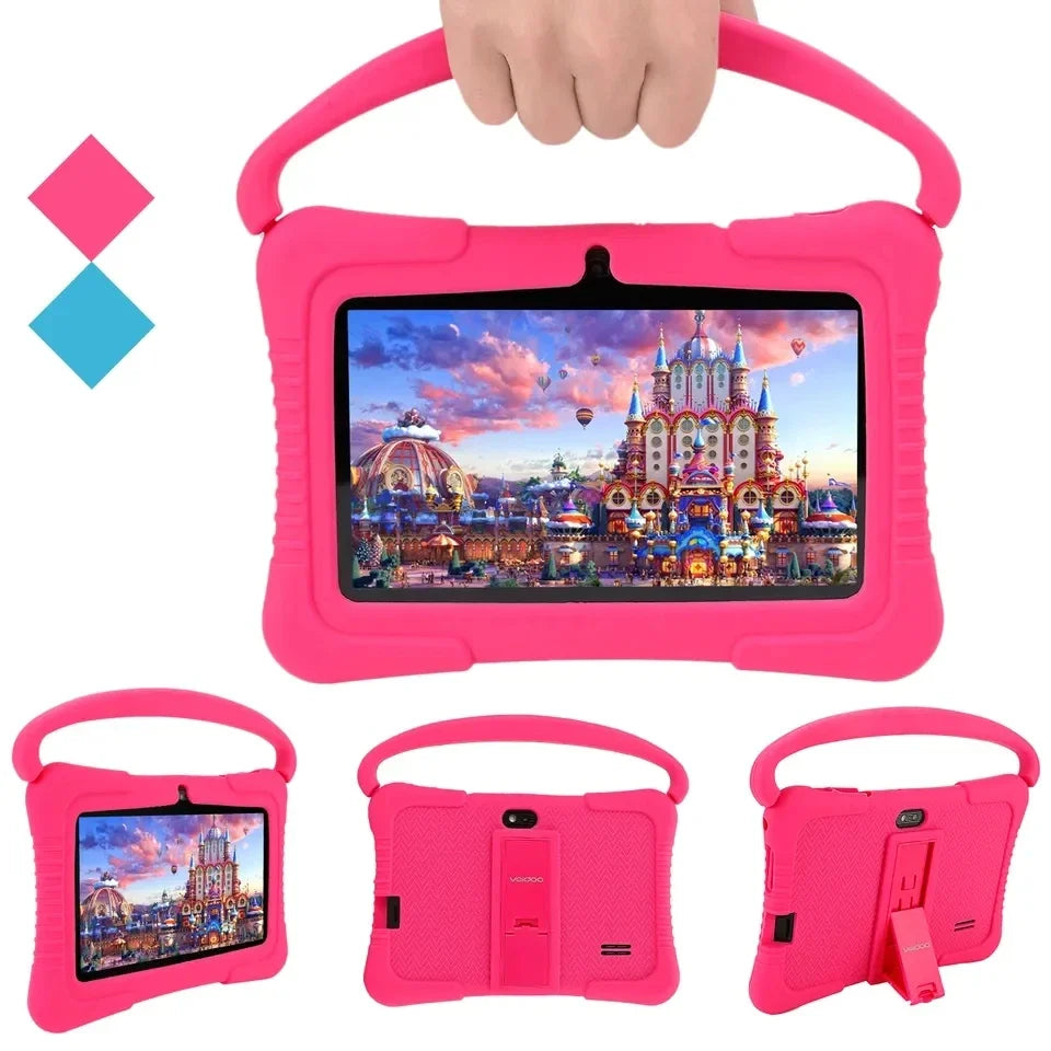 2025 New 7 Inch Rugged Tablet Parental Control App Kid Educational france tablet pc Android 10 With Silicone Case