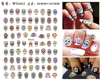Nail Sticker Snake  Dragon Butterfly Black Multicolor Decals Nail Art Tattoo Slider Water Transfer Letter Nails Art Decoration