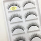Set of 5 pairs of Blushimmer 3D Mink False Eyelashes, natural, voluminous makeup lashes for beauty and eye enhancement.