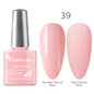 HD image of Blushimmer Luxury Color Nail Gel in vibrant shade, showing smooth, glossy finish on well-manicured nails.