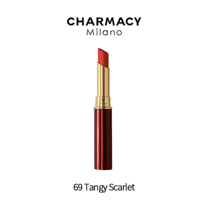 HD image of Blushimmer Charmacy waterproof velvet lipstick in 16 shades, featuring a long-lasting matte lip makeup applicator.
