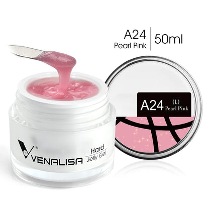 Blushimmer 50ml TPO Free Jelly Nail Extension Gel in clear, natural color, UV soak-off builder gel for French nail extensions.