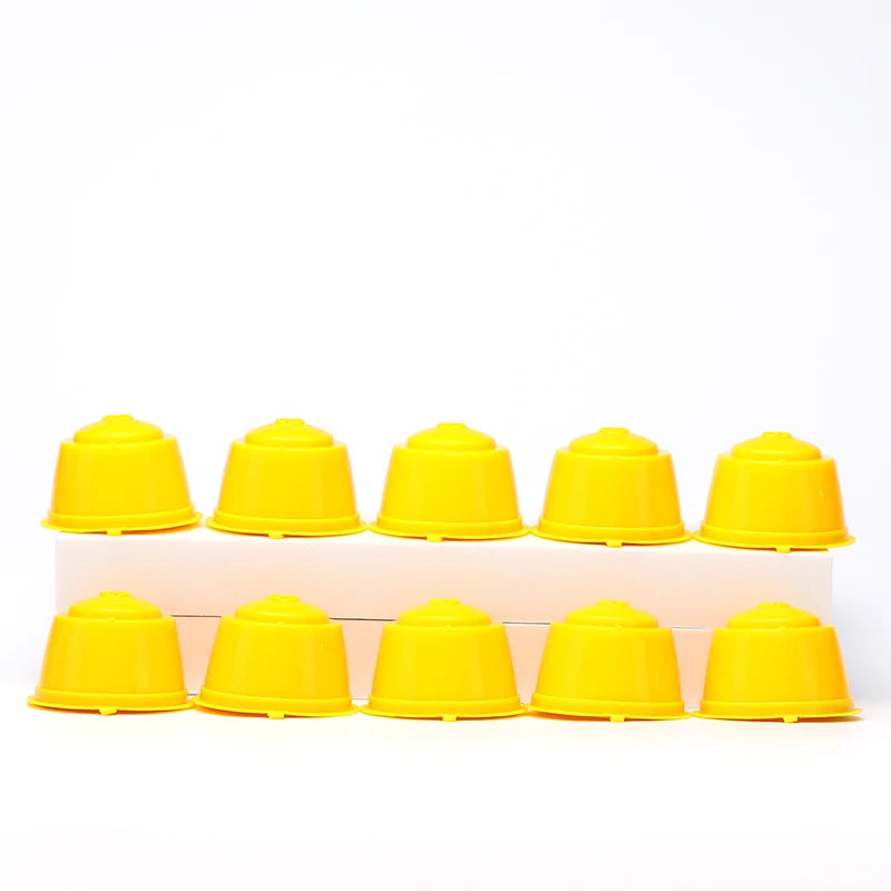 10PCS Refillable Capsules for Nescafe DOLCE GUSTO Coffee Capsules Reusable Filter with Spoon Brush Coffee Pods High Quality