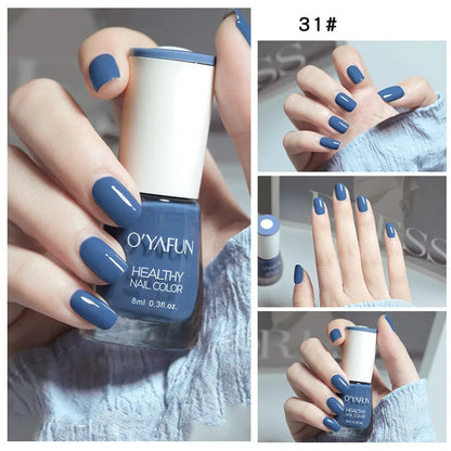Nail Art Tearable Quick Dry Normal Without Lamp Nail Polish Glitter Sequins UV Varnish Matte Waterproof No-bake Nail Polish