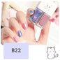 Blushimmer 2-in-1 candy color nail polish with water-based formula, quick-dry, waterproof, bright, and long-lasting for manicures.