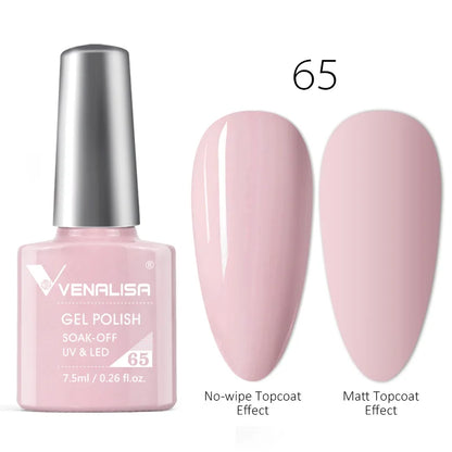 Blushimmer luxury color nail gel polish in a sleek bottle, soak-off UV/LED gel nail lacquer for long-lasting, vibrant manicures.
