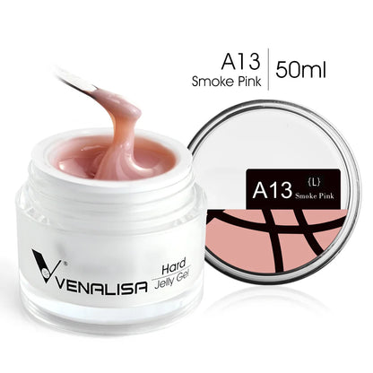 Blushimmer 50ml TPO Free Jelly Nail Extension Gel in clear natural color for French nail design and UV soak-off nail building.