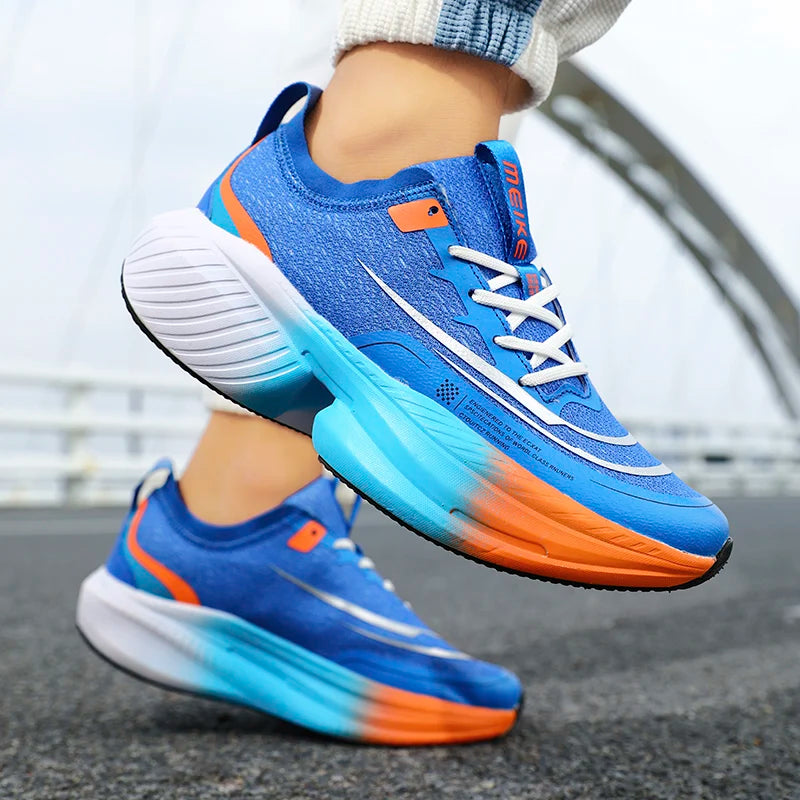 Men's Women's Road Running Shoes Jogging Sneakers Track Running Running Minimal Canvas Air Mesh Height Increasing Platform