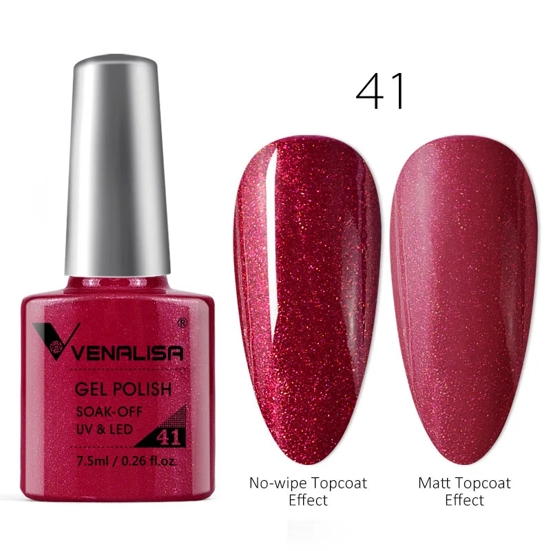 Blushimmer luxury color nail gel in a vibrant shade, showcasing a smooth, glossy finish on well-manicured nails.