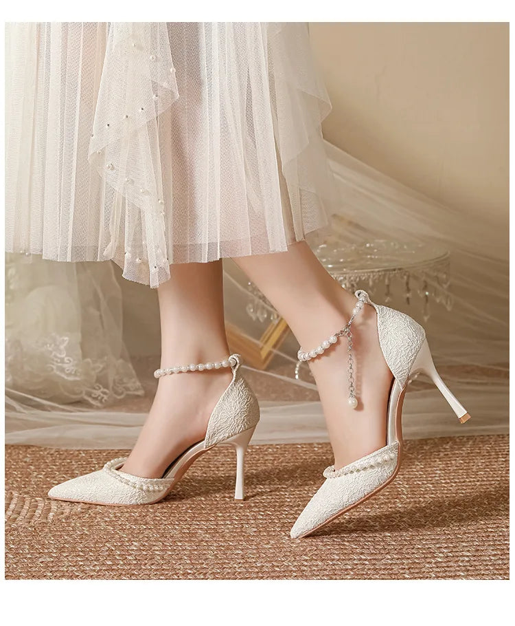 ZAZB Brand Custom Leather High Heels Shoes for Women Sandals and Ladies Femmes Wedding Bride Chaussures Pour Femmes
