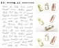 Black Gothic Nail Art Stickers with Old English Alphabet letters from Blushimmer, perfect for gothic nail decoration.