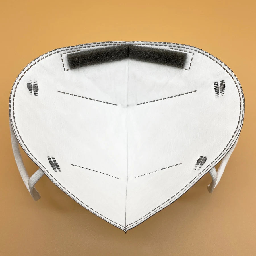 10-60Pcs 5Layer Non-Woven Fabric Activated Carbon KN95 Mascarillas Protective Face Masks Mouth  Mask Respirator Homologada